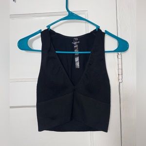 Urban outfitters seamless black crop
